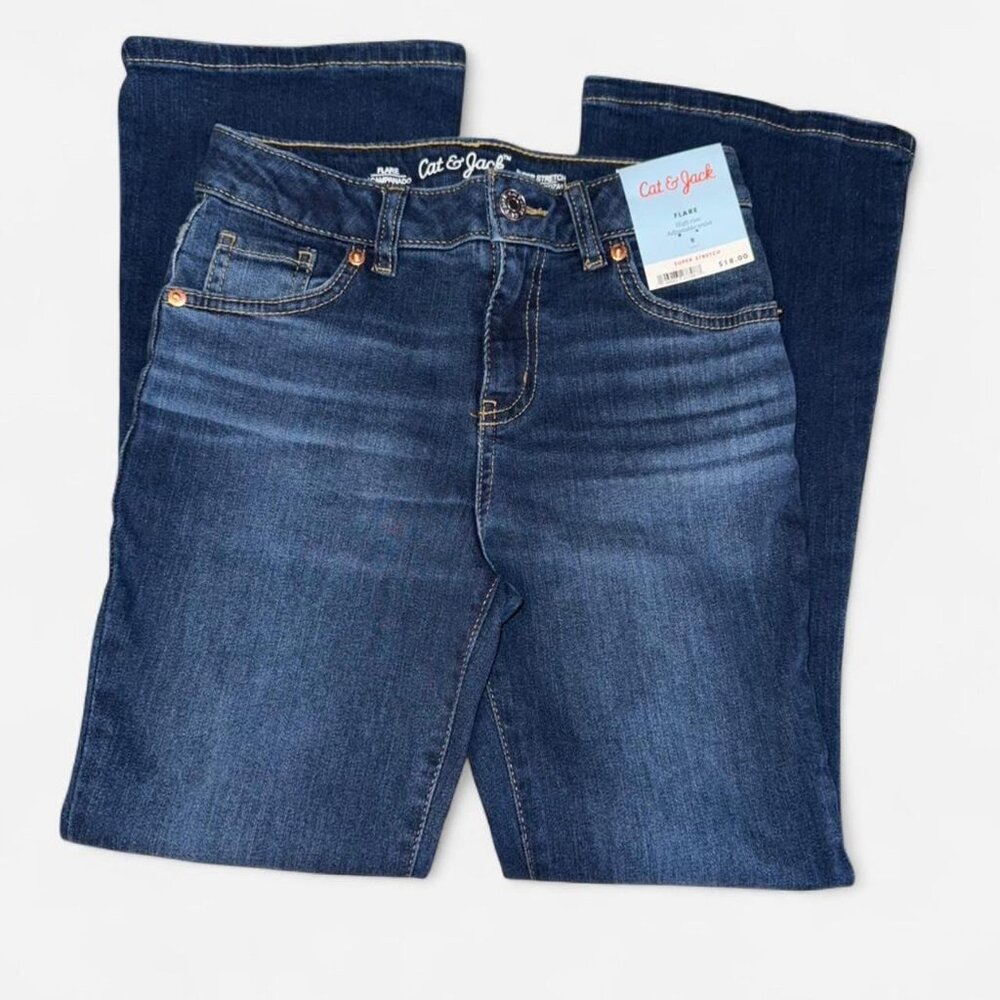 Cat & Jack Flare Super Stretch Jean. Size 8